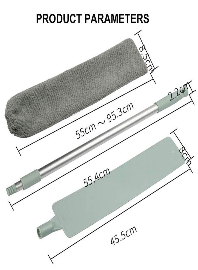 WEGON Dust Brush, Retractable Gap Dust Cleaning Artifact Good Grips Microfiber Hand Duster, Removable and Washable Telescopic Dust Collector for Home Bedroom Kitchen - Image 4